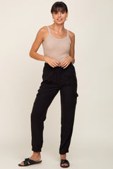 Black Maternity Jogger Pants