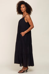 Black Tiered Maxi Dress