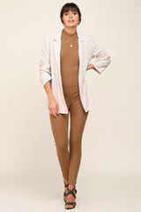 Mocha Ribbed Jumpsuit