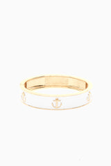 White Anchor Enamel Bangle