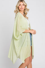 Lime Lightweight Side Slit Coverup