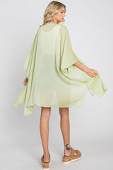 Lime Lightweight Side Slit Coverup