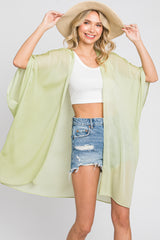 Lime Lightweight Side Slit Coverup