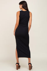 Black Fitted Midi Dress