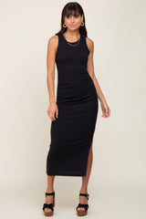 Black Fitted Midi Dress