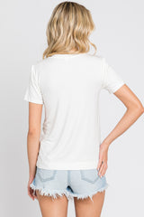 White Short Sleeve Top