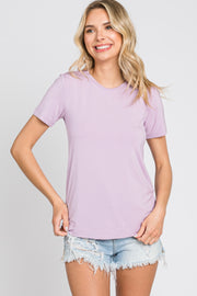 Lavender Short Sleeve Top