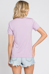 Lavender Short Sleeve Top