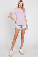 Lavender Short Sleeve Top