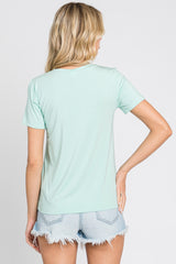 Mint Short Sleeve Top