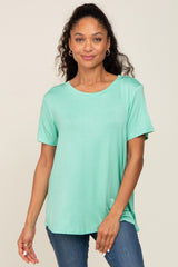 Mint Basic Maternity Tee