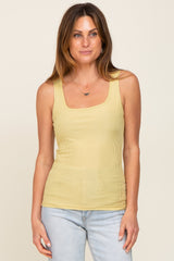 Lime Sleeveless Ribbed Top