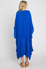 Royal Blue Open Front Long Coverup