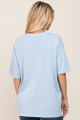 Light Blue Basic Oversized T-Shirt