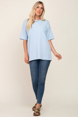 Light Blue Basic Oversized T-Shirt