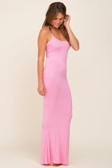 Pink Basic Maxi Dress