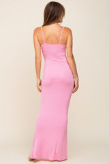 Pink Basic Maxi Dress