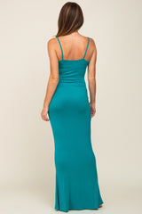 Turquoise Basic Maxi Dress