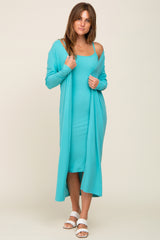 Jade Ribbed Cardigan 2 Piece Maternity Set