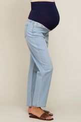 Light Blue Mom Style Maternity Jeans