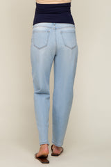 Light Blue Mom Style Maternity Jeans