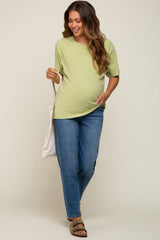 Blue Mom Style Maternity Jean