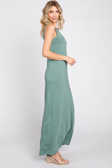 Sage Soft Knit Maxi Dress