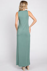 Sage Soft Knit Maxi Dress