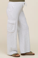 Heather Grey Pocketed Maternity Sweatpants