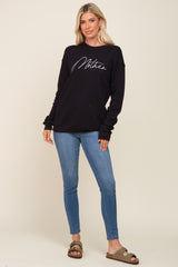 Black Ultra Soft Mother Sweatshirt