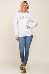 Heather Grey Ultra Soft Mother Sweatshirt