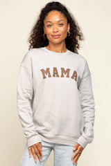 Cream Mama Graphic Pullover Sweatshirt