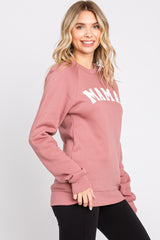 Mauve Mama Graphic Pullover Sweatshirt