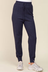 Navy Blue Sweater Knit Joggers