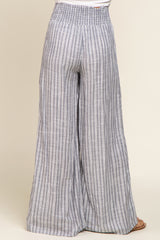 Grey Striped Pants