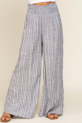 Grey Striped Pants