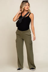 Olive Pocketed Maternity Lounge Pants