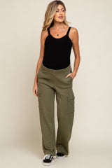 Olive Pocketed Maternity Lounge Pants