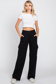 Black Pocketed Lounge Pants