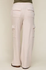 Cream Pocketed Maternity Lounge Pants