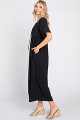 Black Crisscross Wide Leg Jumpsuit