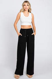 Black Wide Leg Joggers