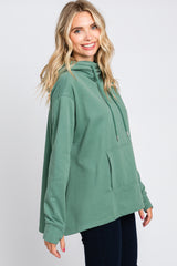 Jade Cowl Neck Hooded Sweatshirt