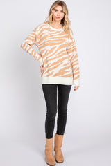 Taupe Animal Print Sweater