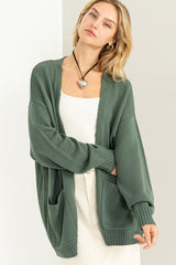 Olive Basic Maternity Knit Cardigan