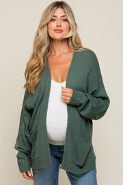 Olive Basic Maternity Knit Cardigan