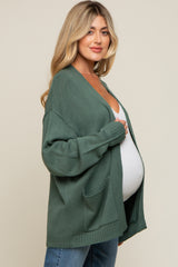 Olive Basic Maternity Knit Cardigan