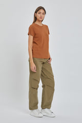 Rust Short Sleeve Top