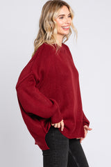 Burgundy Long Sleeve Sweater