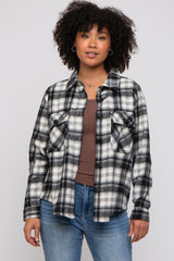 Black Plaid Button Down Flannel